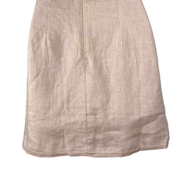 Tularosa | NEW Levy Embroidered Linen Puff Sleeve Mini Dress in Natural Size XS - Picture 9 of 13